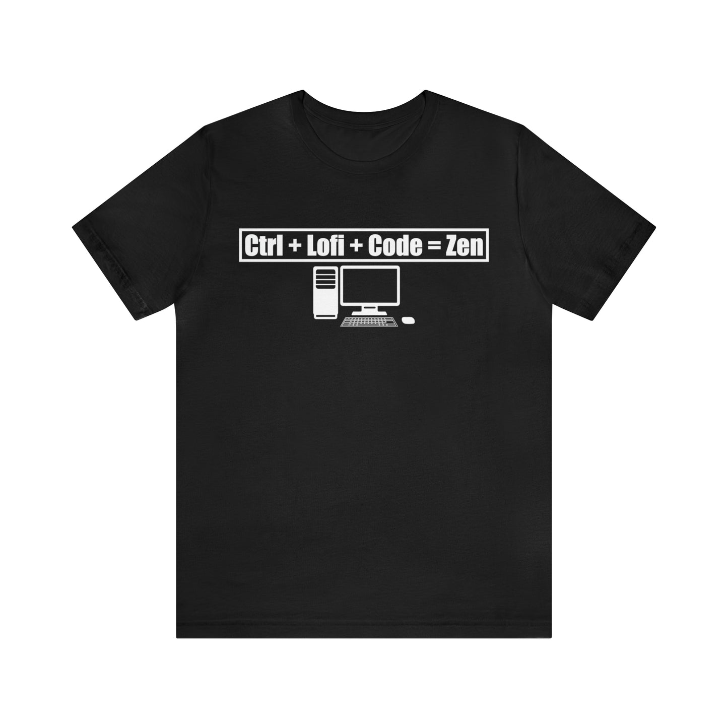 Ctrl + Lofi + Code = Zen - Lofi Aesthetic Clothing, Unisex t-shirt, Lofi T Shirt Coders Programmers