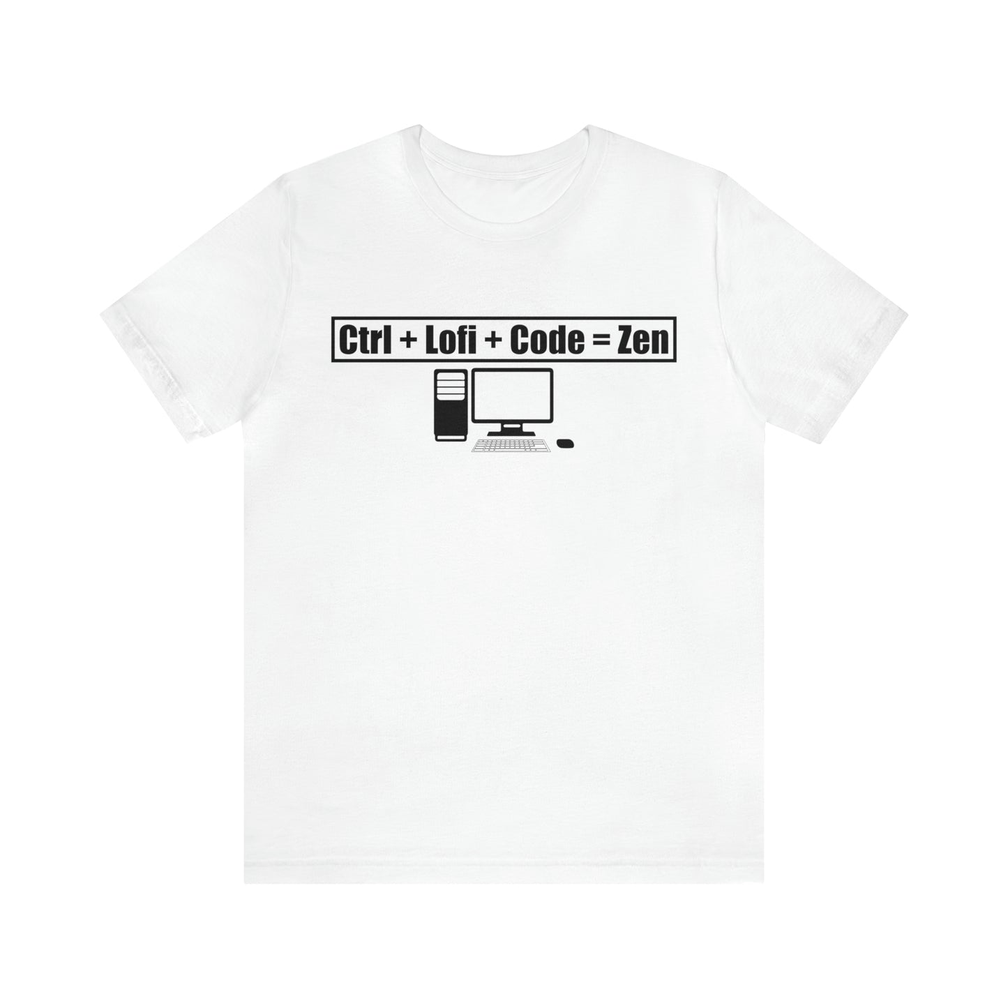 Ctrl + Lofi + Code = Zen - Lofi Aesthetic Clothing, Unisex t-shirt, Lofi T Shirt Coders Programmers