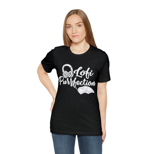 Lofi Purrfection- Lofi Aesthetic Clothing, Unisex t-shirt, Lofi T Shirt Cats